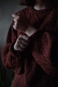 服の袖